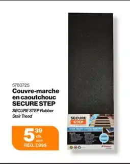 Patrick Morin SECURE STEP Rubber Step Cover Indoor/Outdoor, 8 in. x 24 in. x 1/2 in., Black offer