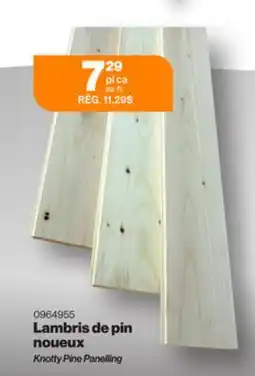 Patrick Morin Knotty Pine Paneling, V-Joints offer