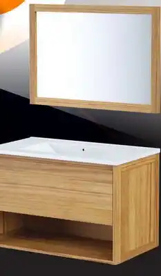 Patrick Morin ALMSEE Vanity and Mirror Set, 30 in., Acacia offer