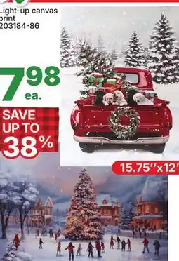 Rossy Light-up canvas print offer