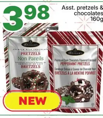 Rossy Asst. pretzels & chocolates offer