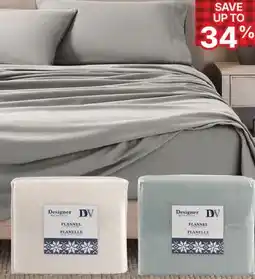 Rossy SOLID FLANNEL SHEET SET offer