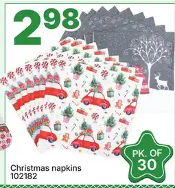 Rossy Christmas napkins offer