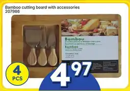Rossy Bamboo cutting board with accessories offer