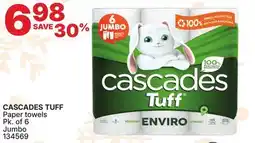 Rossy CASCADES TUFF Paper towels offer