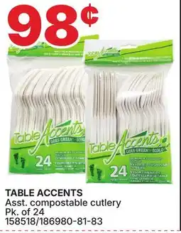 Rossy TABLE ACCENTS Asst. compostable cutlery offer