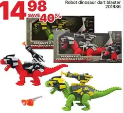 Rossy Robot dinosaur dart blaster offer