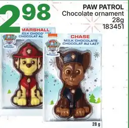 Rossy PAW PATROL Chocolate ornament offer