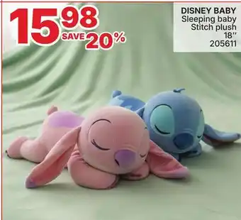 Rossy DISNEY BABY Sleeping baby Stitch plush offer