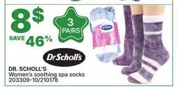 Rossy DR. SCHOLL'S Women's soothing spa socks offer