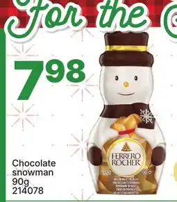 Rossy Chocolate snowman offer