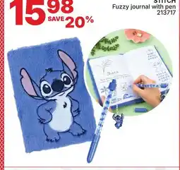 Rossy STITCH Fuzzy journal with pen offer