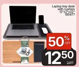 Rossy Laptop tray desk with cushion offer