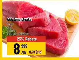 Mayrand AAA tuna steaks offer