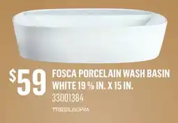 Canac Fosca Porcelain Wash Basin offer