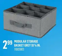 Canac Modular Storage Basket Grey 10 5/8 in offer