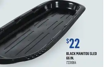 Canac Black Manitou Sled 66in offer
