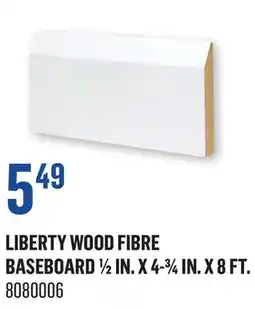 Canac Liberty Wood Fibre Baseboard 1/2 in. x 4-3/4 in. x 8 ft offer