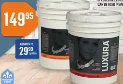 Canac Luxura Interior Wall Latex Paint UltimateWhite18.9L offer