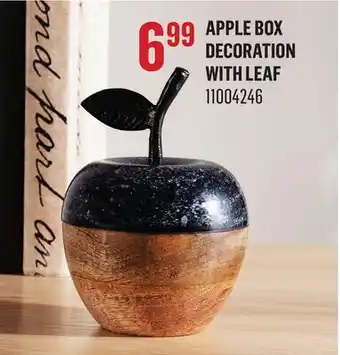 Canac Apple Box Decoration with Leaf offer