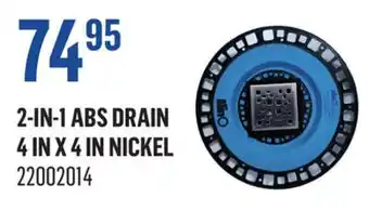 Canac 2-in-1 ABS Drain 4inx4in offer