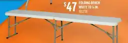 Canac Folding Bench White 707/8in offer