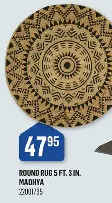 Canac Round Rug 5 ft. 3 in offer