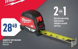 Canac Magnetic Tape Measure 25ftx11/8in offer