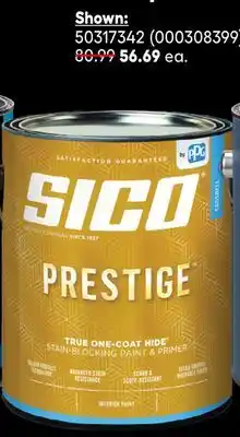 RONA 3.78-L cans of SICO Prestige interior paint offer