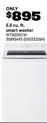 RONA 5.8 cu. ft. smart washer offer