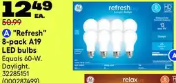 RONA Refresh 8-pack A19 LED bulbs offer