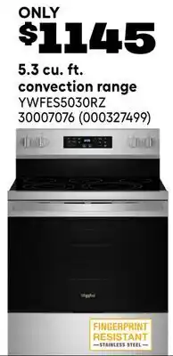 RONA 5.3 cu. ft. convection range offer