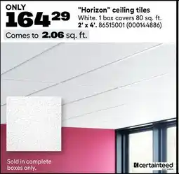 RONA Horizon ceiling tiles offer