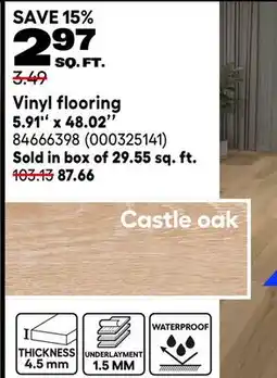 RONA Vinyl flooring 5.91 x 48.02 offer