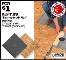 RONA Barricade Air Plus subfloor 23 x 23 x 3/4 offer