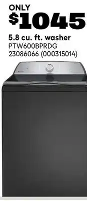 RONA GE 5.8 cu. ft. washer offer