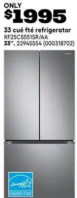 RONA 33 cué fté refrigerator offer