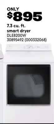 RONA LG 7.3 cu. ft. smart dryer offer