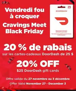 Walmart DoorDash gift cards offer