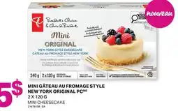 L'Intermarché MINI GÂTEAU AU FROMAGE STYLE NEW YORK ORIGINAL PC | MINI CHEESECAKE offer