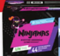 Walmart Ninjamas nighttime underwear or Pampers Easy Ups training pants superpack offer