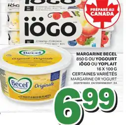 L'Intermarché MARGARINE, 850 G OU YOGOURT 16 X 100 G | MARGARINE OR YOGURT offer