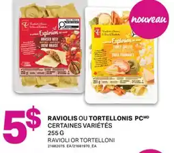 L'Intermarché RAVIOLIS OU TORTELLONIS PC | RAVIOLI OR TORTELLONI, 255 G offer