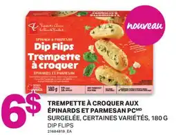 L'Intermarché TREMPETTE À CROQUER AUX ÉPINARDS ET PARMESAN PCMD SURGELÉE | DIP FLIPS, 180 G offer