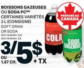 L'Intermarché BOISSONS GAZEUSES OU SODA | SOFT DRINK, 2 L offer