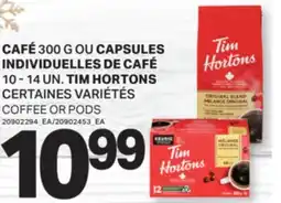 L'Intermarché CAFÉ 300 G OU INDIVIDUELLES DE CAFÉ | COFFEE OR PODS, 10-14 UN offer