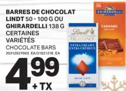 L'Intermarché BARRES DE CHOCOLAT 50-100 G OU GHIRARDELLI 138 G | CHOCOLATE BARS offer