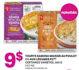 L'Intermarché TOURTE SAMOSA MAISON AU POULET OU AUX LÉGUMES PCMD | POT PIE, 565 G offer