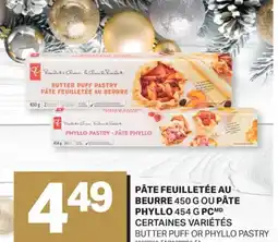 L'Intermarché PÂTE FEUILLETÉE AU PÂTE BEURRE, 450 G OU PÂTE PHYLLO, 454 G | BUTTER PUFF OR PHYLLO PASTRY offer