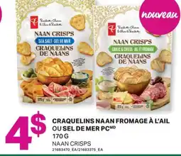 L'Intermarché CRAQUELINS NAAN FROMAGE À L'AIL OUOU SEL DE MER | NAAN CRISPS, 170 G offer
